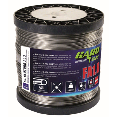 Fil en aluminium - Ø1,8mm ou 2.5mm - 400m