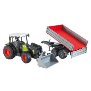 Claas Nectis 267 F tracteur avec chargeur et remorque