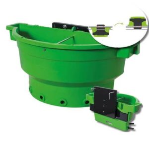 Abreuvoir Wennemars® ECF6 avec adaptateur pivotant + couvercle + 6 tétines jaune + 6 tétines noire