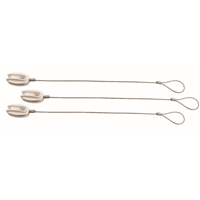 Isolateurs oeuf avec câble de montage - 3 pièces