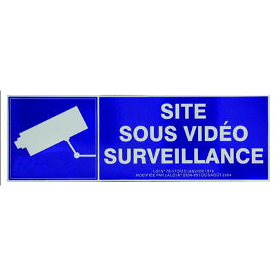 Panneau site sous vidéosurveillance