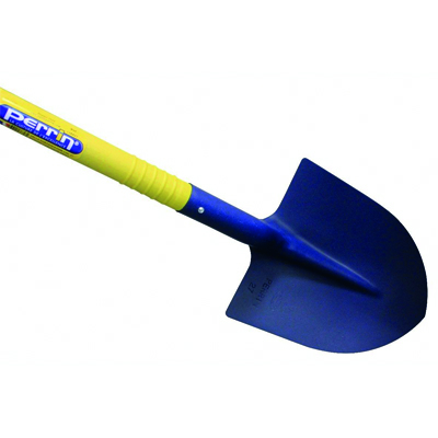 Pelle ronde en tôle 27cm avec manche en composite