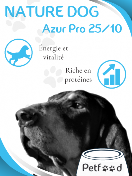 Croquettes pour chien Croquettes pour chien Azur Pro 25/10 Nature Dog 15kg – Image 4